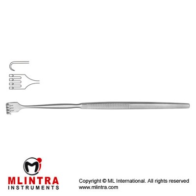 Wound Retractor 4 Sharp Prongs Stainless Steel, 16.5 cm - 6 1/2"